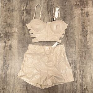 Haute Monde Beige Strappy 2 piece